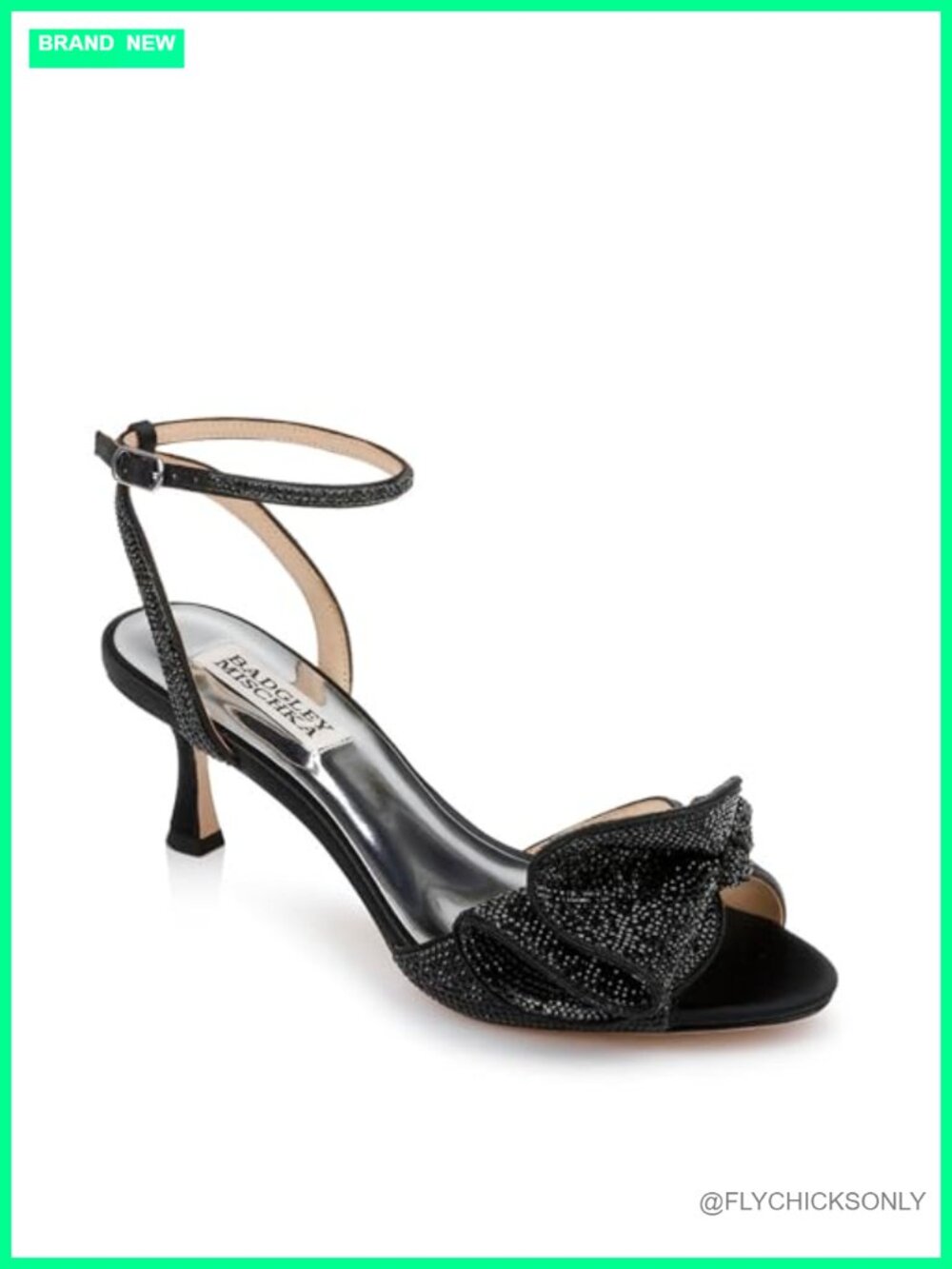 Kitten Heel Ankle Strap Formal Sandals Leather Lining Evening
